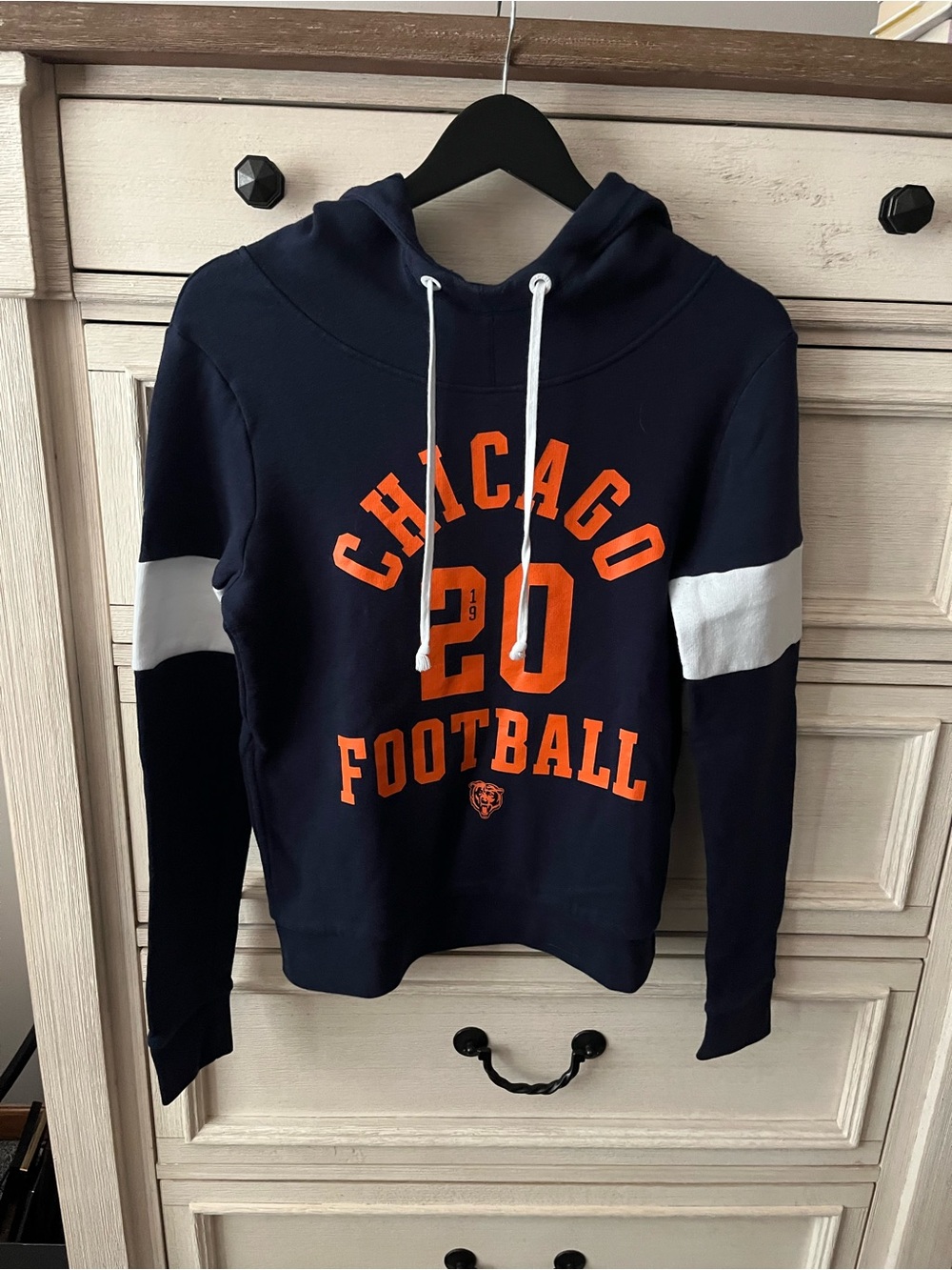 PINK Victoria's Secret Navy Hoodie with White Drawstrings